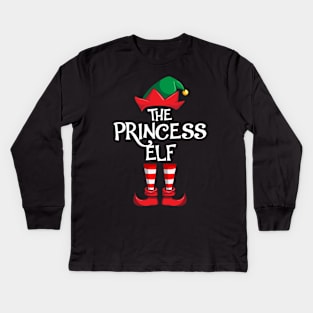 Princess Elf Matching Family Christmas Kids Long Sleeve T-Shirt